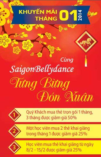 khuyến mãi xuân tại saigondance