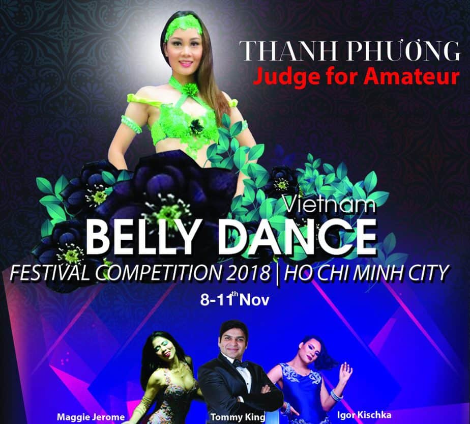 The judge panel of the Vietnam Belly Dance Festival 2018 5