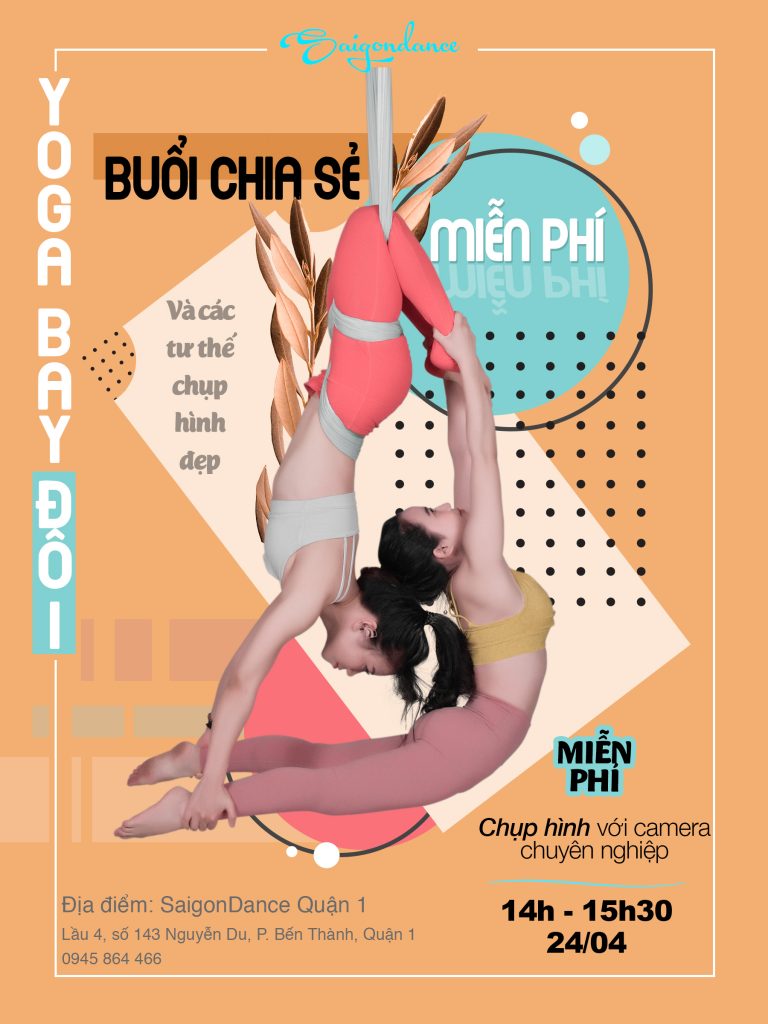 Tham Gia Workshop Miễn Phí Với Bộ Môn Yoga Bay Đôi Cùng SaigonDance 2