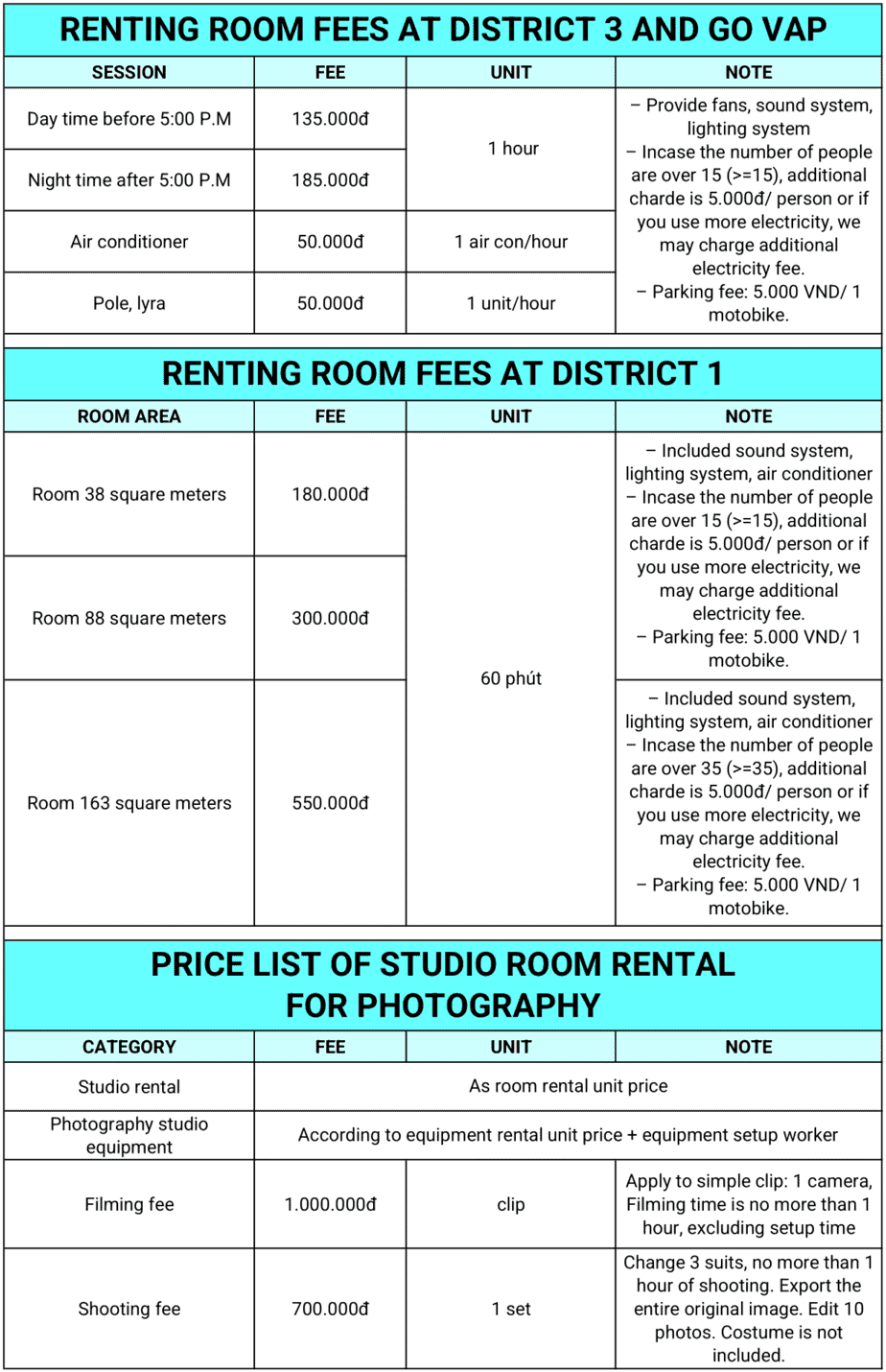 Studio Rental 1