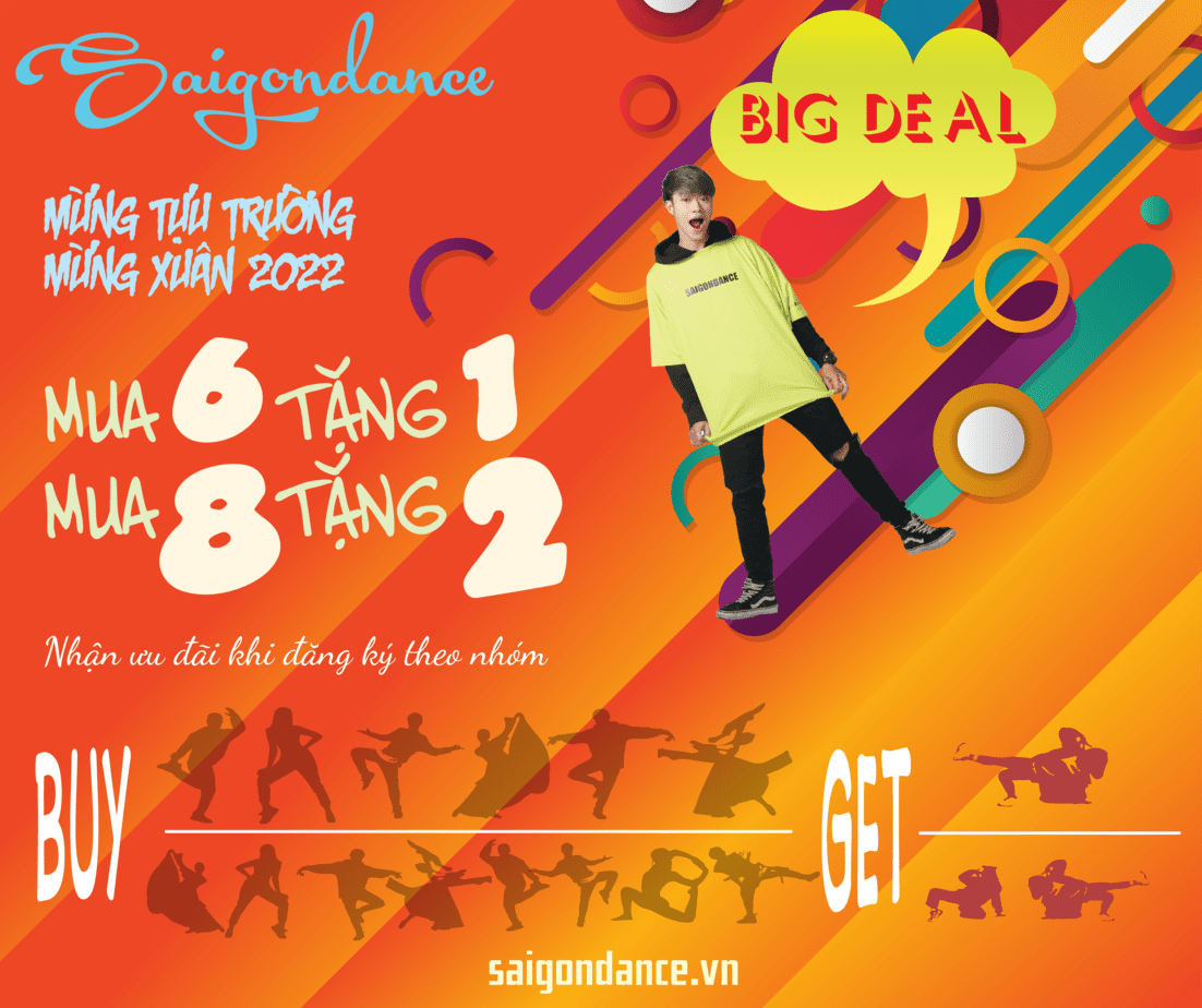 CHƯƠNG TRÌNH KHUYẾN MÃI THÁNG 1-2022 TẠI SAIGONDANCE 29