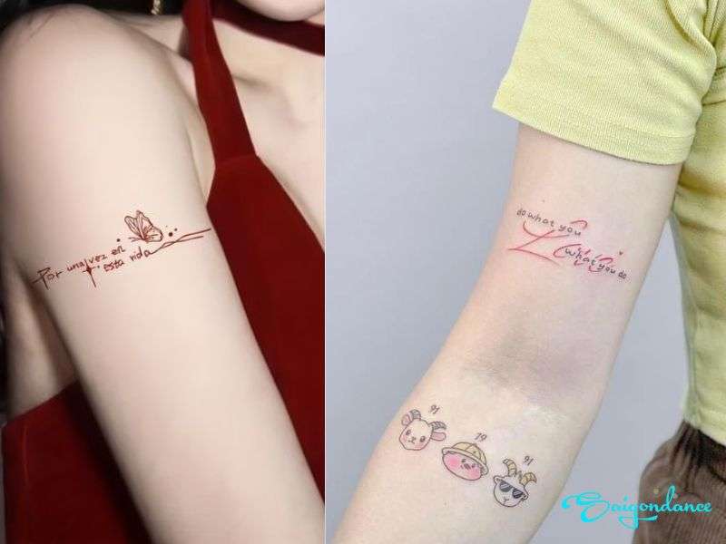 Hình xăm câu nói tích cực đẹp